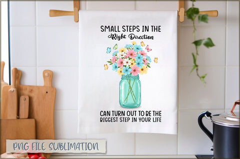 Small steps in the right direction can turn out to be the biggest step in your life Towel Sublimation Shetara Begum 