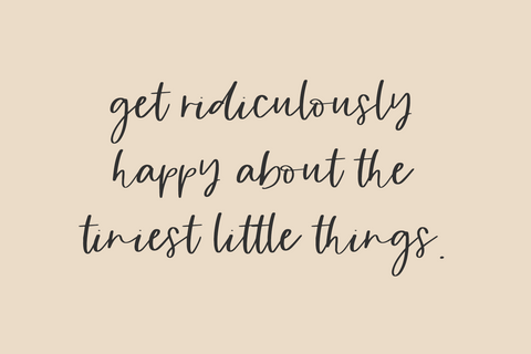 Small Things Script Font Beck McCormick 