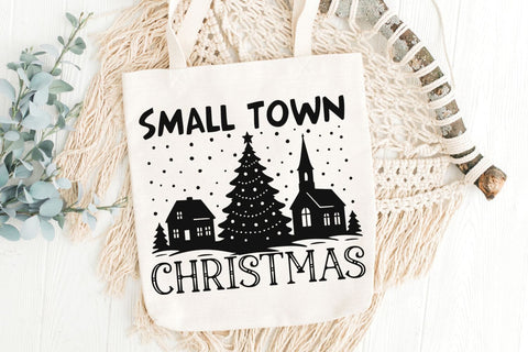 Small Town Christmas| Christmas Tree SVG Cutting Files. SVG CosmosFineArt 