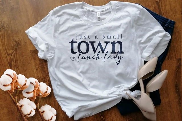 Small Town Lunch Lady Svg File, Lunch Lady Svg, Teacher Shirt Svg, Cook Svg, School Svg, One Loved Teacher, Best Teacher Svg SVG DesignDestine 