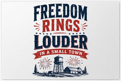 Small Town Patriotic PNG Freedom Rings Louder Americana Digital Download SVG BillahCrafts 