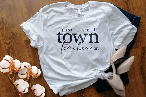 Small Town Teacher Svg File, Teacher Svg, Best Teacher Svg, Teacher Appreciation Svg, Teacher Life Svg, Teacher Shirt Svg SVG DesignDestine 
