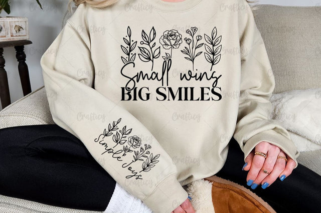 Small wins big smiles Sleeve SVG Design SVG Designangry 