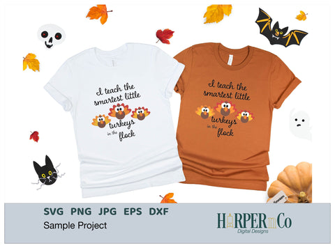 Smartest Turkeys SVG PNG Cut EPS File SVG HarperNCo 