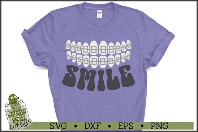 Smile Braces SVG File SVG Crunchy Pickle 