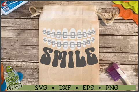 Smile Braces SVG File SVG Crunchy Pickle 