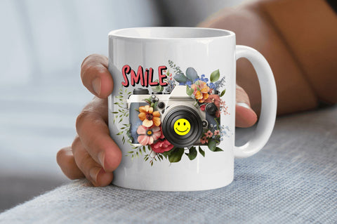 Smile Camera Photography Sublimation Design Sublimation Regulrcrative 