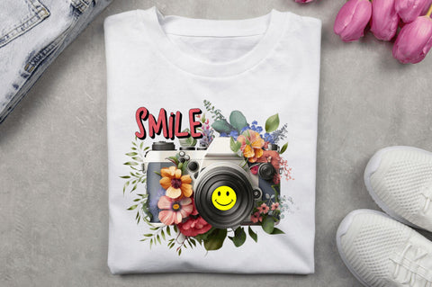 Smile Camera Photography Sublimation Design Sublimation Regulrcrative 