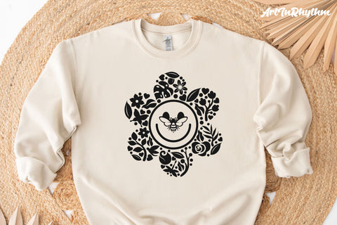Smile face flower svg SVG Artinrhythm shop 
