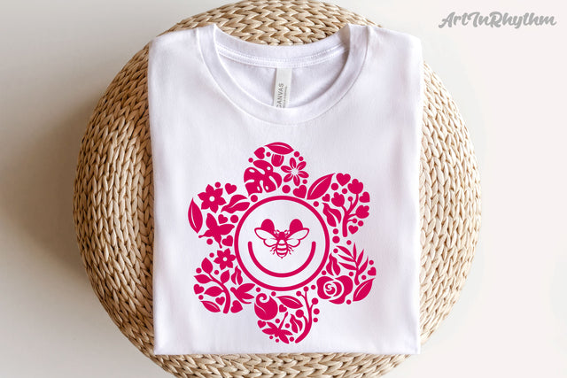 Smile face flower svg SVG Artinrhythm shop 
