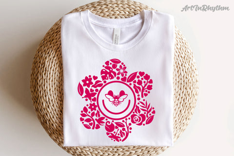 Smile face flower svg SVG Artinrhythm shop 