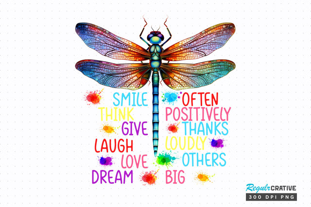 Smile often think positively give Sublimation Design Sublimation Regulrcrative 