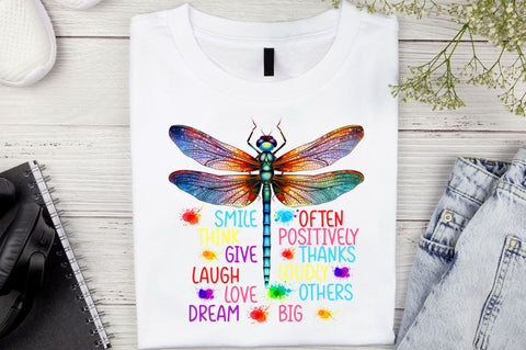 Smile often think positively give Sublimation Design Sublimation Regulrcrative 