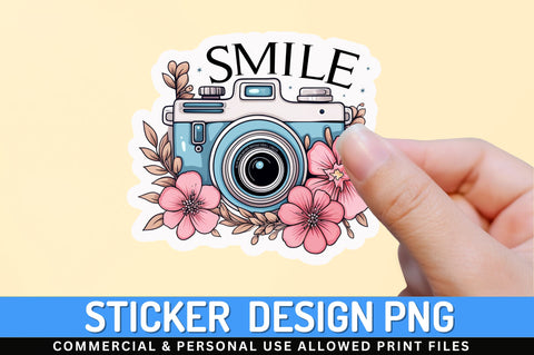 Smile Sticker Design Sublimation Regulrcrative 
