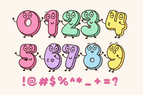 Smiley Candy – Cute Emoji Decorative Layered Font Font Mozzatype 