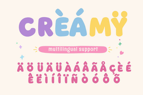 Smiley Candy – Cute Emoji Decorative Layered Font Font Mozzatype 