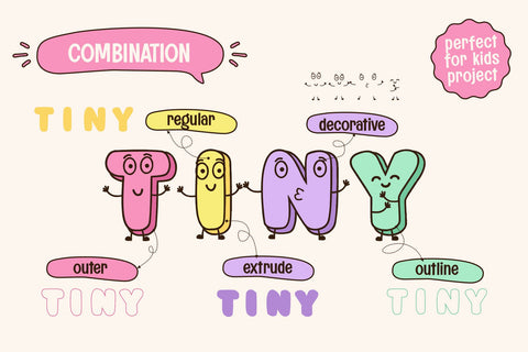 Smiley Candy – Cute Emoji Decorative Layered Font Font Mozzatype 