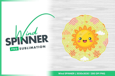 Smiling Cartoon Sun Clouds Stars Pattern on Yellow Background Sublimation Regulrcrative 