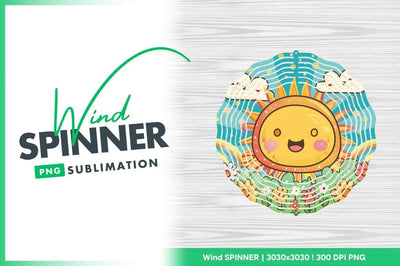 Smiling Cartoon Sun with Clouds Rainbow and Flowers in a Bright Scene Sublimation Regulrcrative 