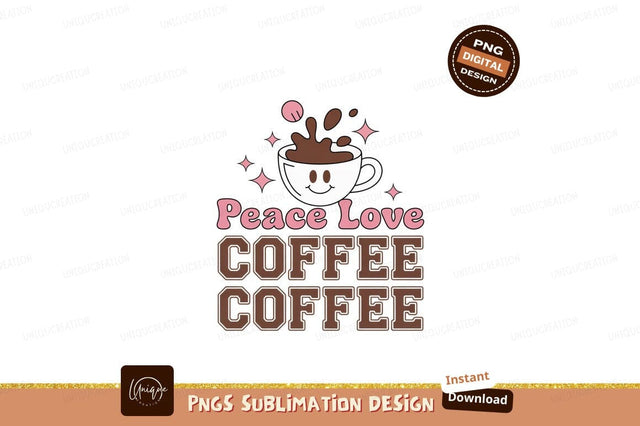 Smiling coffee cup with splashing liquid and stars Sublimation Designangry 