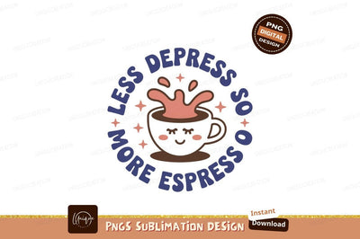 Smiling coffee cup with splashing liquid image Sublimation Designangry 