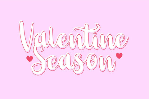 Smitten Valentine's Day Script Font Font Blush Font Co. 