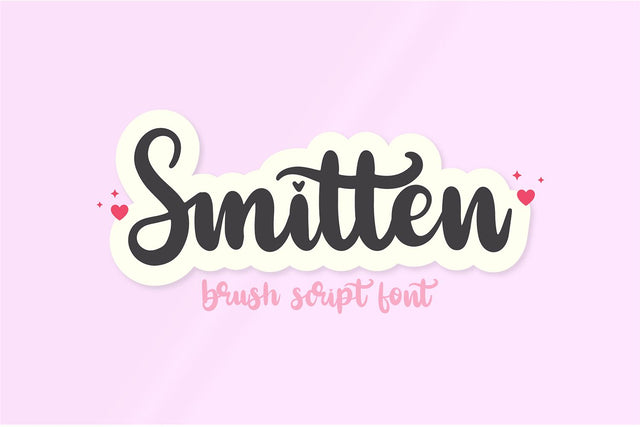 Smitten Valentine's Day Script Font Font Blush Font Co. 
