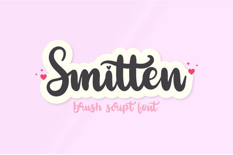 Smitten Valentine's Day Script Font Font Blush Font Co. 