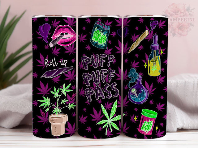Smoker Girl 20oz Tumbler Wrap PNG, Pink Marijuana Tumbler Png, Straight & Tapered Tumbler Wrap, Instant Digital Download Sublimation Li Zamperini 