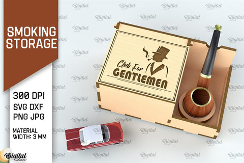 Smoking Storage Boxes Laser Cut Bundle. Cigarette Cases SVG SVG Evgenyia Guschina 