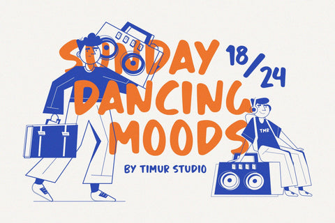 Smoky Burger - Display Handwriting Font Font Timur type 