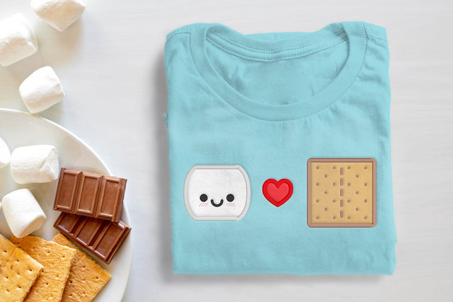 Smore Love Applique Embroidery Embroidery/Applique DESIGNS Designed by Geeks 