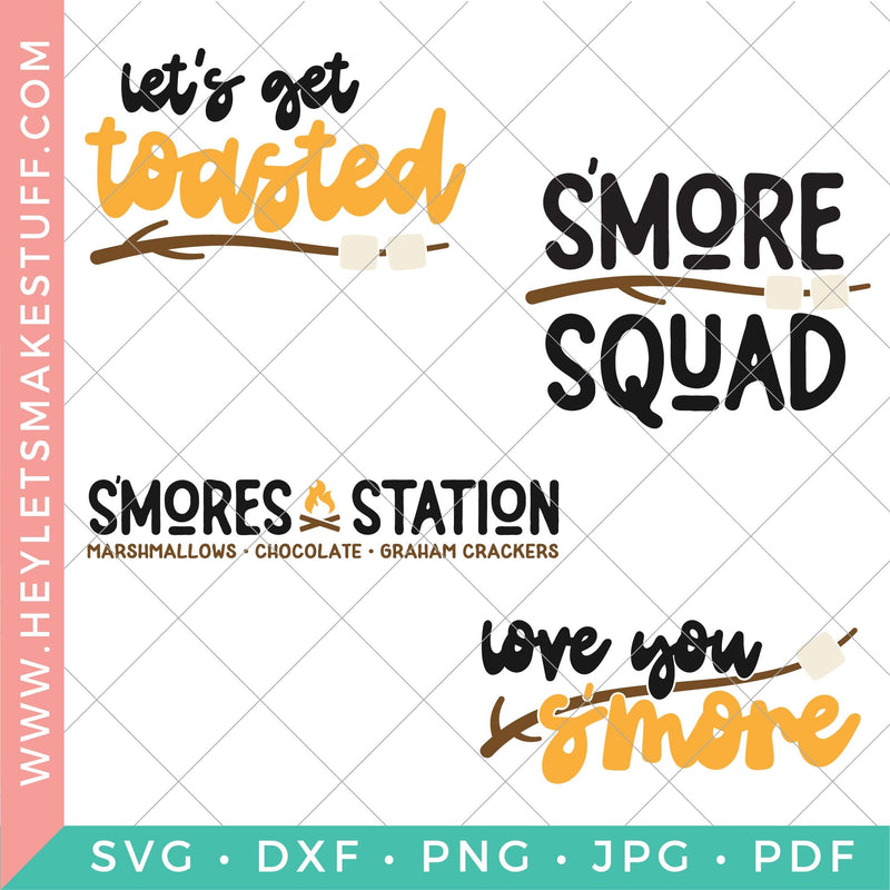 S'mores Bundle SVG Hey Let's Make Stuff 