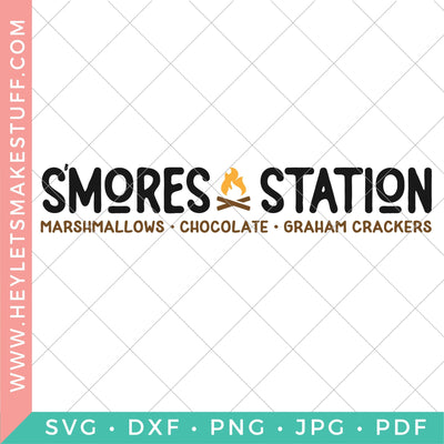 S'mores Station SVG Hey Let's Make Stuff 