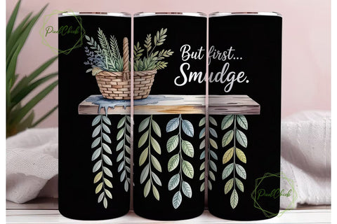 Smudge Kit 20oz Tumbler Wrap Sublimation PixelChick 