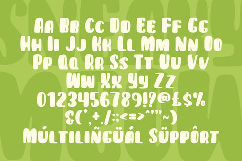 SNACKY MEOW Font Mozarella 