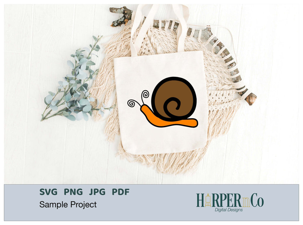 Snail SVG PNG Cut EPS File - So Fontsy