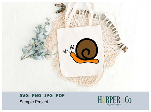 Snail SVG PNG Cut EPS File SVG HarperNCo 