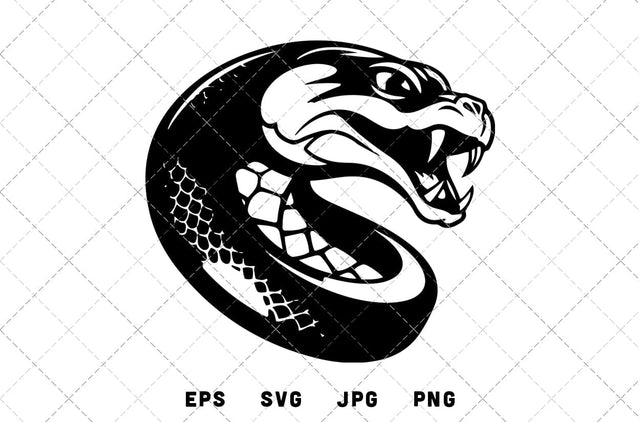 Snake Mascot Graphics - JPG, SVG, PNG, EPS - Digital Download with Commercial License for Cricut, Silhouette, Scan N Cut Crafting SVG Loveleen Kaur 