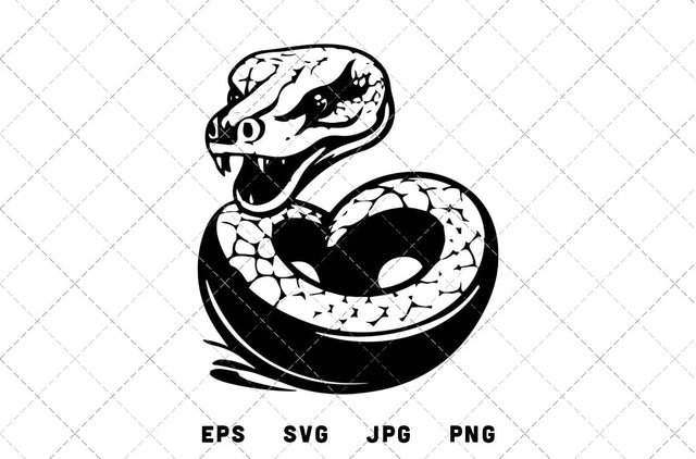 Snake Mascot Graphics - JPG, SVG, PNG, EPS - Digital Download with Commercial License for Cricut, Silhouette, Scan N Cut Crafting SVG Loveleen Kaur 