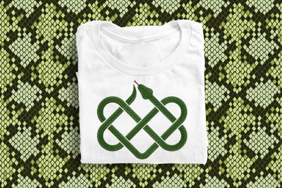 Snake Ouroboros Square Celtic Knot Embroidery Embroidery/Applique DESIGNS Risa Rocks It 