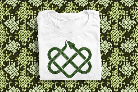 Snake Ouroboros Square Celtic Knot Embroidery Embroidery/Applique DESIGNS Risa Rocks It 