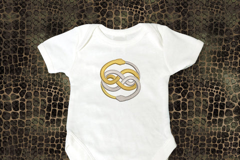 Snake Ouroboros with Triquetra Celtic Knot Embroidery Embroidery/Applique DESIGNS Risa Rocks It 