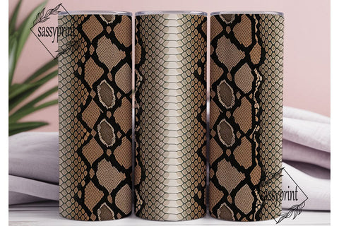 Snakeskin 20oz Tumbler Wrap Sublimation sassyprint 