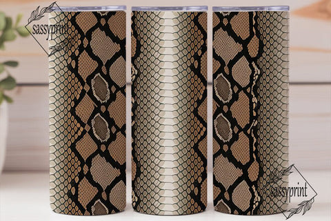 Snakeskin 20oz Tumbler Wrap Sublimation sassyprint 