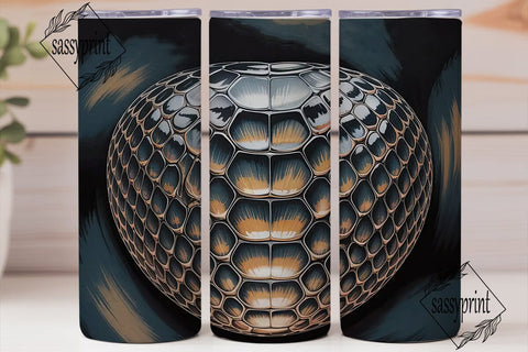 Snakeskin Texture 20oz Tumbler Wrap Sublimation sassyprint 