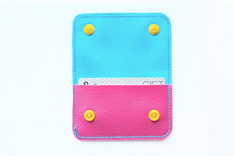 Snap Wallet Card Holder ITH Applique Embroidery Embroidery/Applique DESIGNS Designed by Geeks 