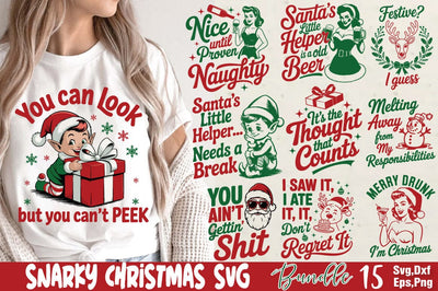 Snarky Christmas SVG Bundle SVG Angelina750 