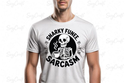 Snarky Funny Skeleton Coffee Sarcasm Png SVG Svgcraft 