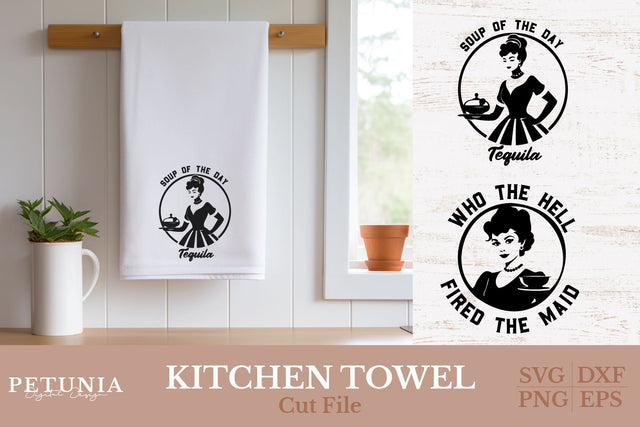 Snarky Kitchen SVG | Kitchen Towel SVG SVG Petunia Digital Design 